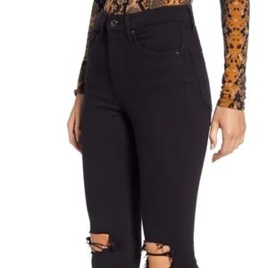 TopShop Jamie High Waist Ripped Skinny Jeans